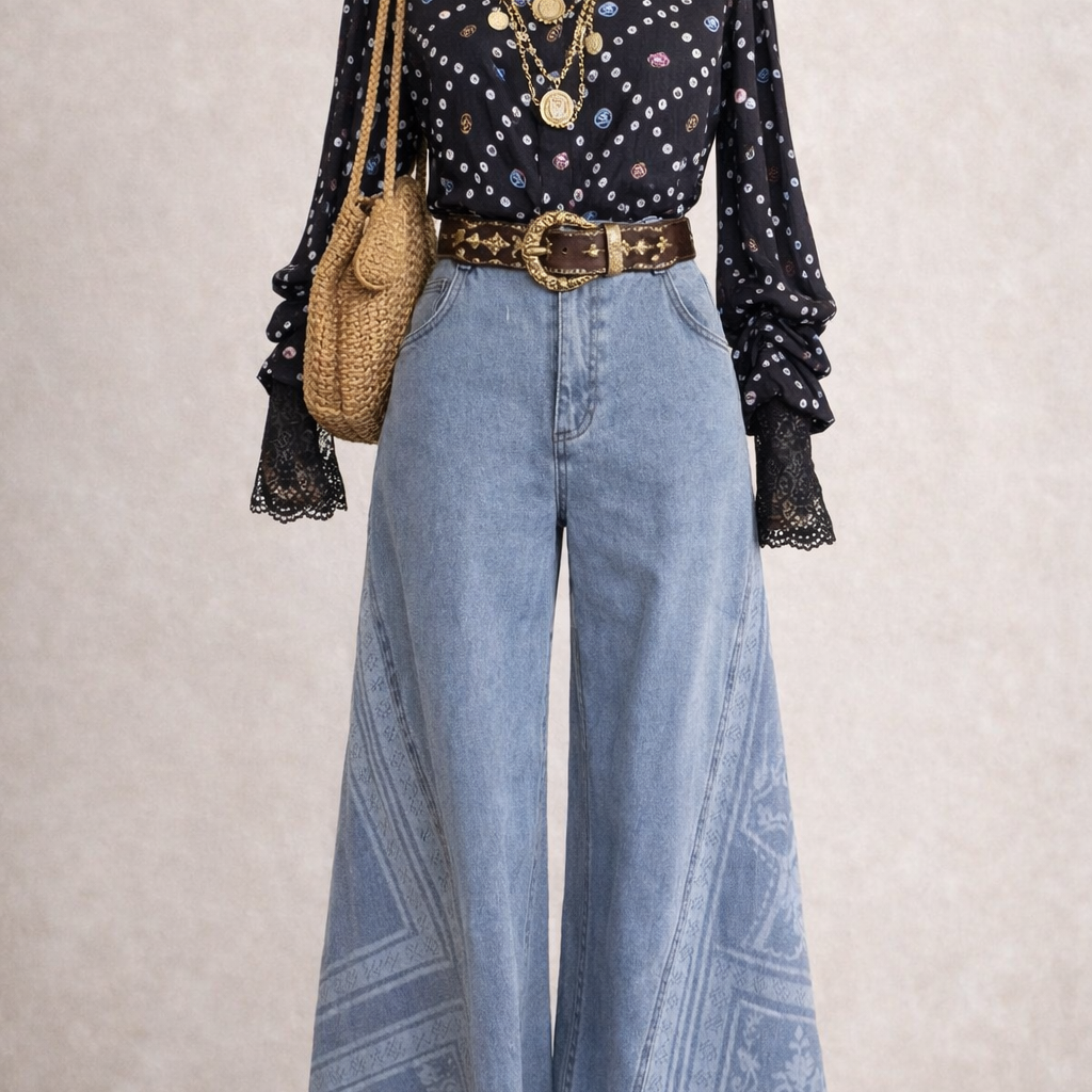 BLUSA DOT AZUL MARINO