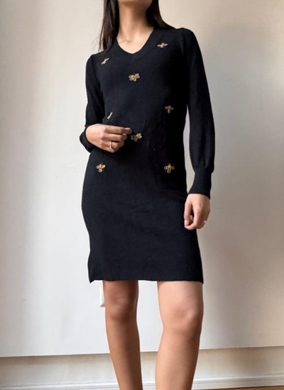 VESTIDO MINI BEE BLACK
