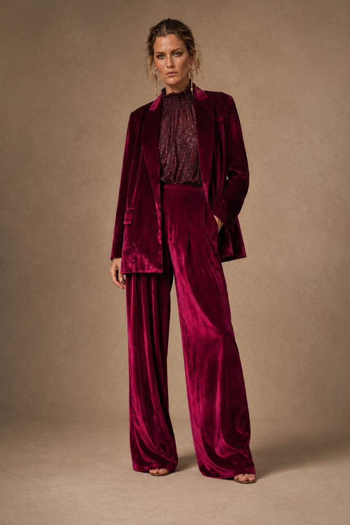 BLAZER FRAMED MAGENTA