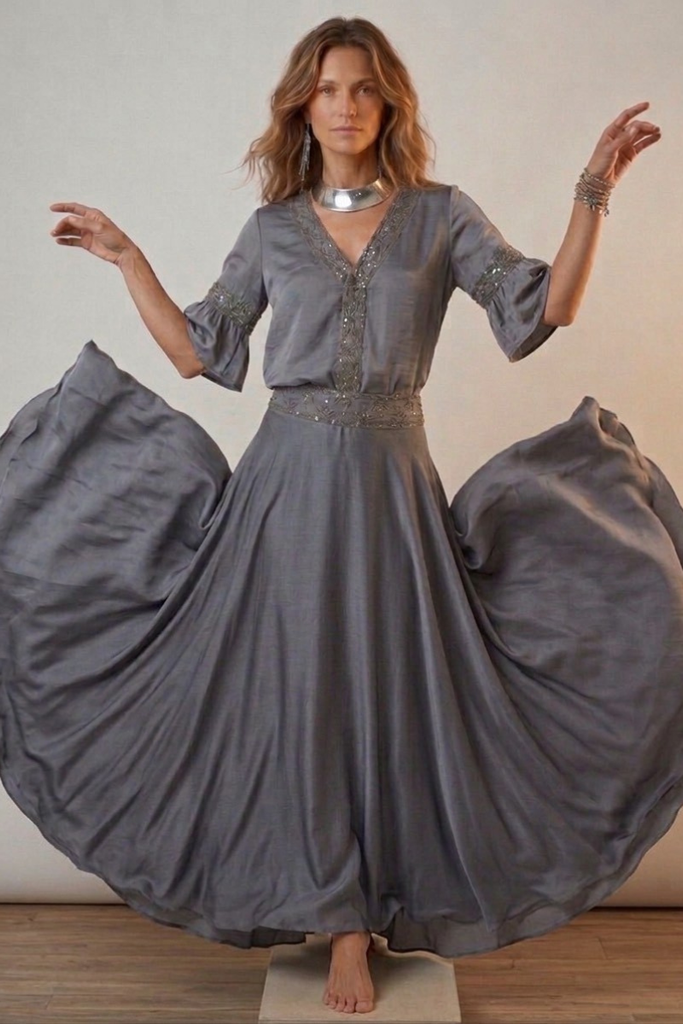 FALDA MEADOW SAMARA GRIS