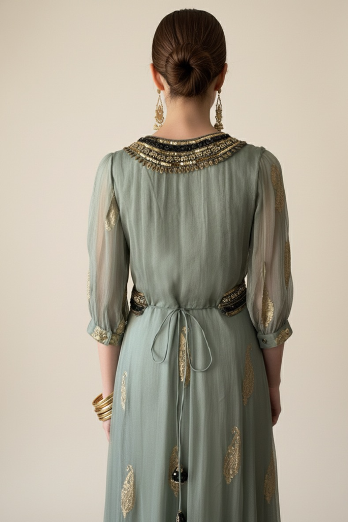 *PREVENTA* VESTIDO MAXI VALENTINA SWEET OIL GREEN