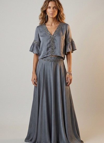 FALDA MEADOW SAMARA GRIS