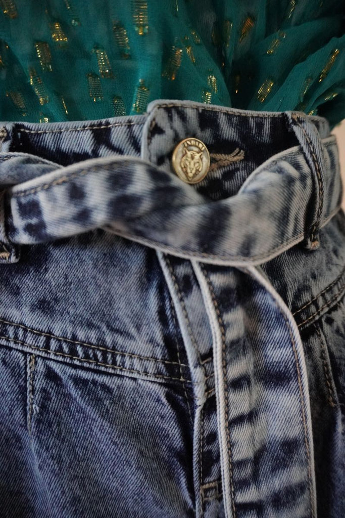 PANTALON NINA DENIM AZUL