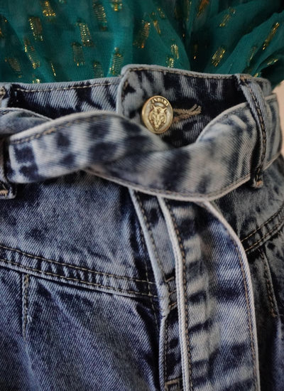 PANTALON NINA DENIM AZUL