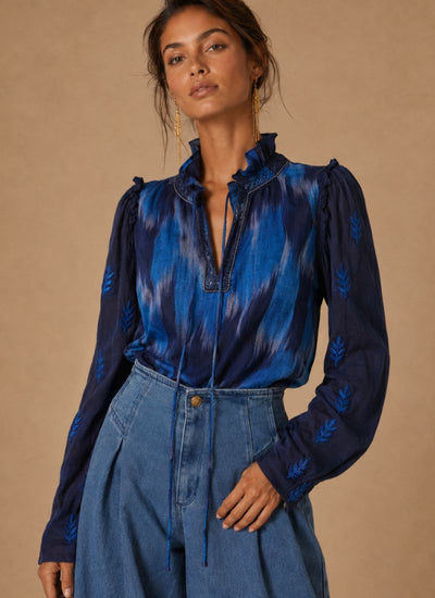 BLUSA ANTIQUE AZUL