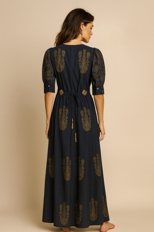 VESTIDO MAXI VALENTINA ORBIT ECLIPSE