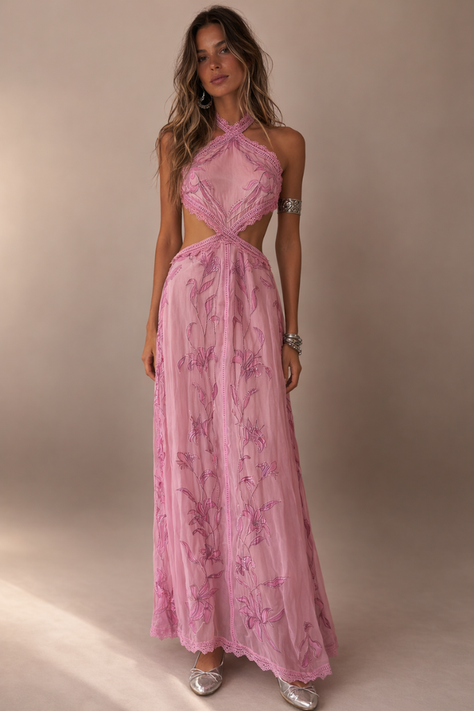 VESTIDO MAXI CLOUD PASTEL LILA