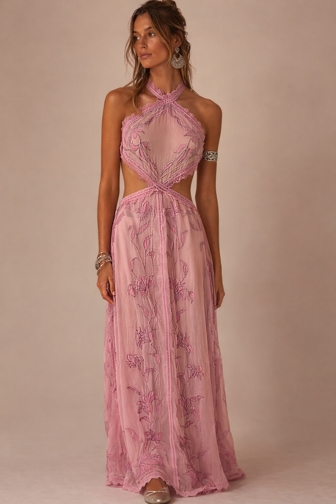 VESTIDO MAXI CLOUD PASTEL LILA