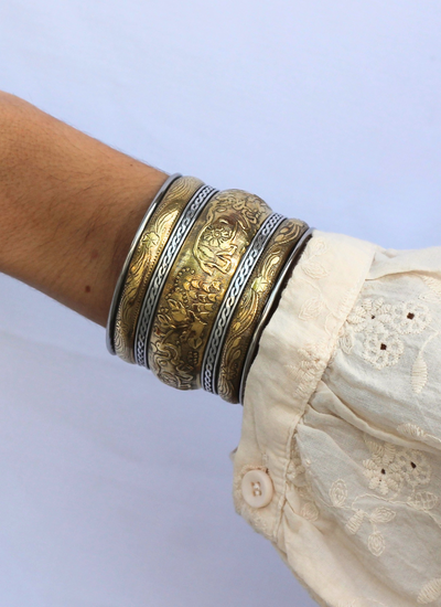 BRAZALETE LUX TWIST GOLD/SILVER