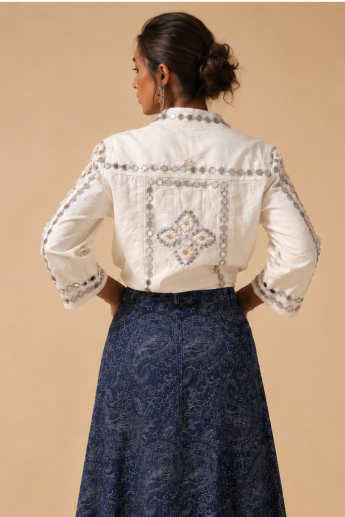 *PREVENTA* CHAQUETA WHITE DENIM