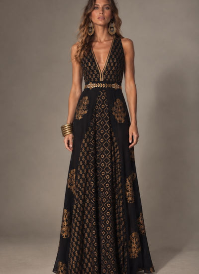 *PREVENTA* VESTIDO MAXI LILITH NEGRO
