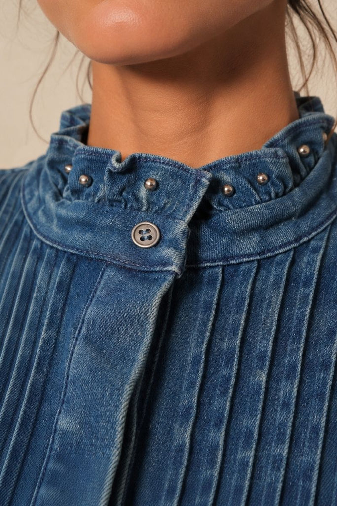 BLUSA ANTIQUE DENIM AZUL