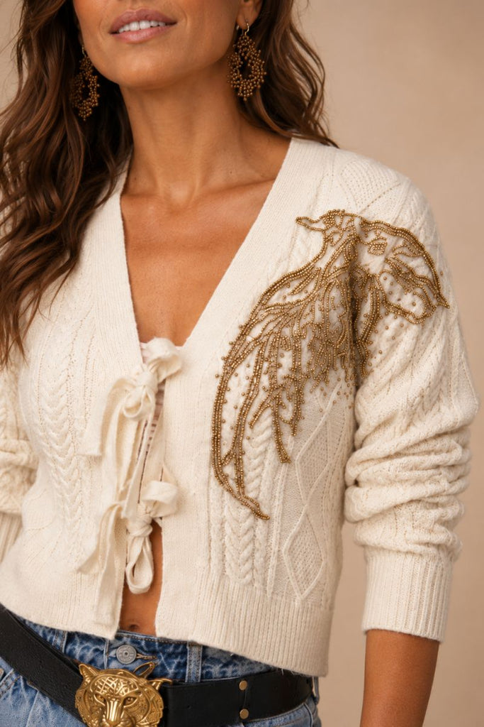 SWEATER TIED OFF WHITE