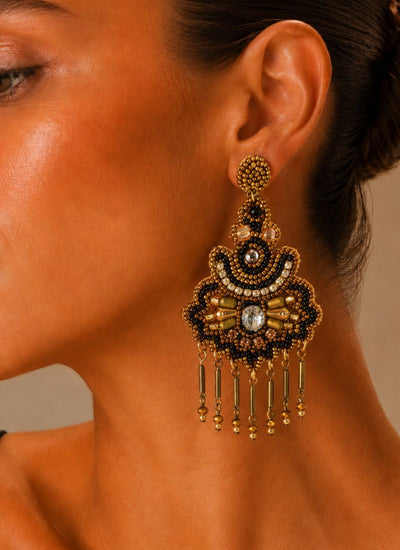 AROS LUMINOUS DORADO/NEGRO