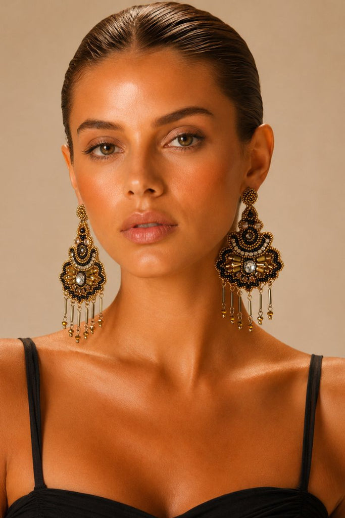 AROS LUMINOUS DORADO/NEGRO