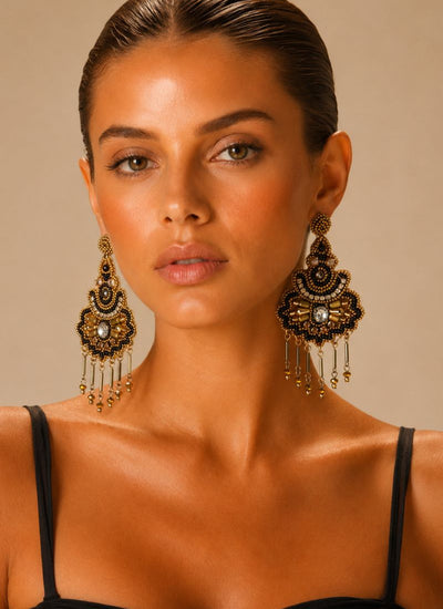 AROS LUMINOUS DORADO/NEGRO