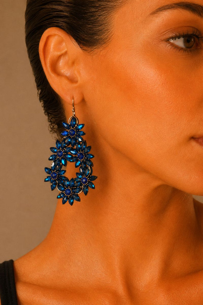 AROS FLORAL AZUL
