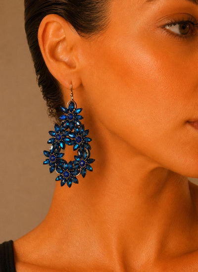 AROS FLORAL AZUL