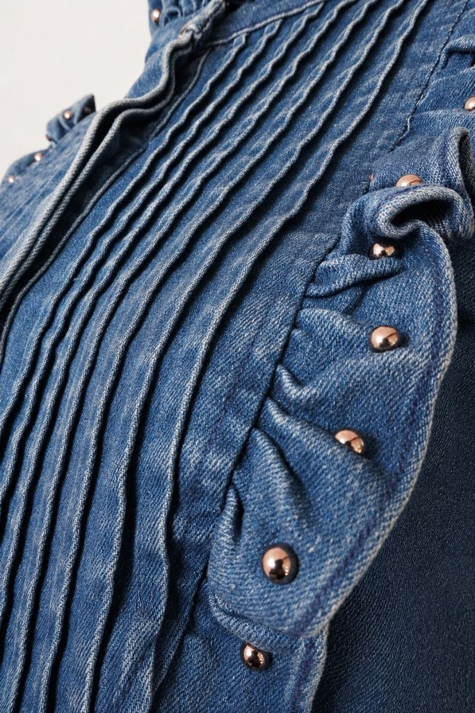 BLUSA ANTIQUE DENIM AZUL