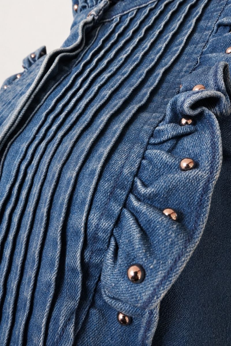 BLUSA ANTIQUE DENIM AZUL