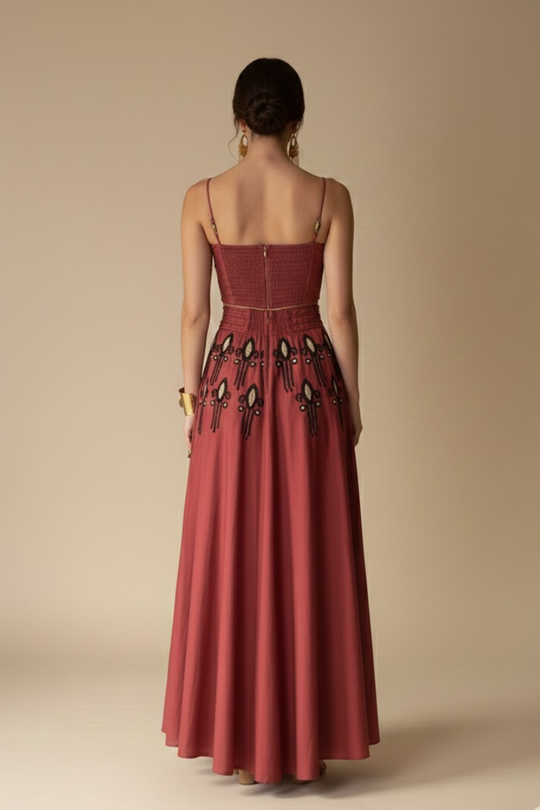 FALDA MAXI GREEK KETCHUP