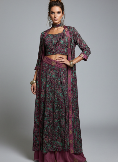 KIMONO JAMIE PRINTED MAGENTA