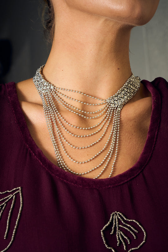 COLLAR ASHA SILVER