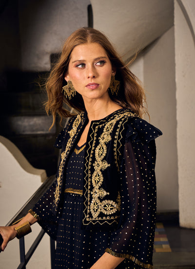 CHAQUETA VEST NATURE BLACK