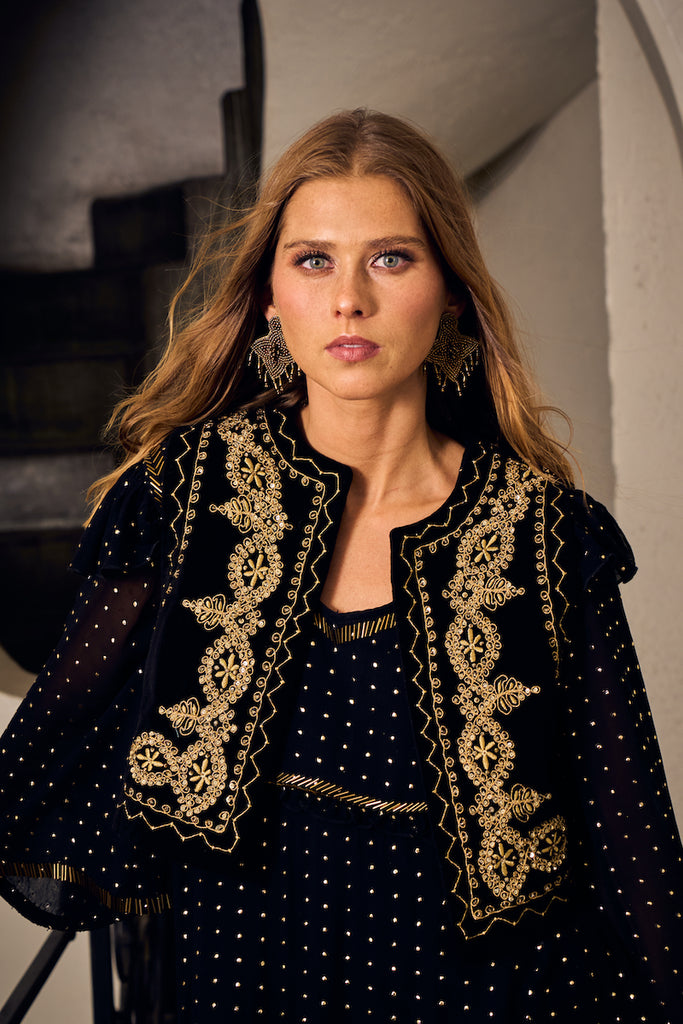 CHAQUETA VEST NATURE BLACK