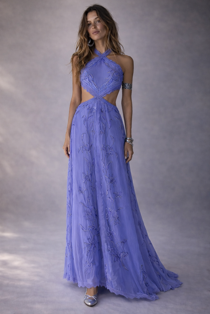 VESTIDO MAXI CLOUD INFINITY MORADO