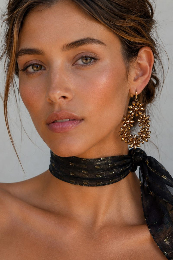 AROS FLORAL DORADO