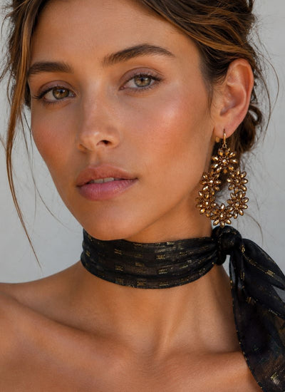 AROS FLORAL DORADO