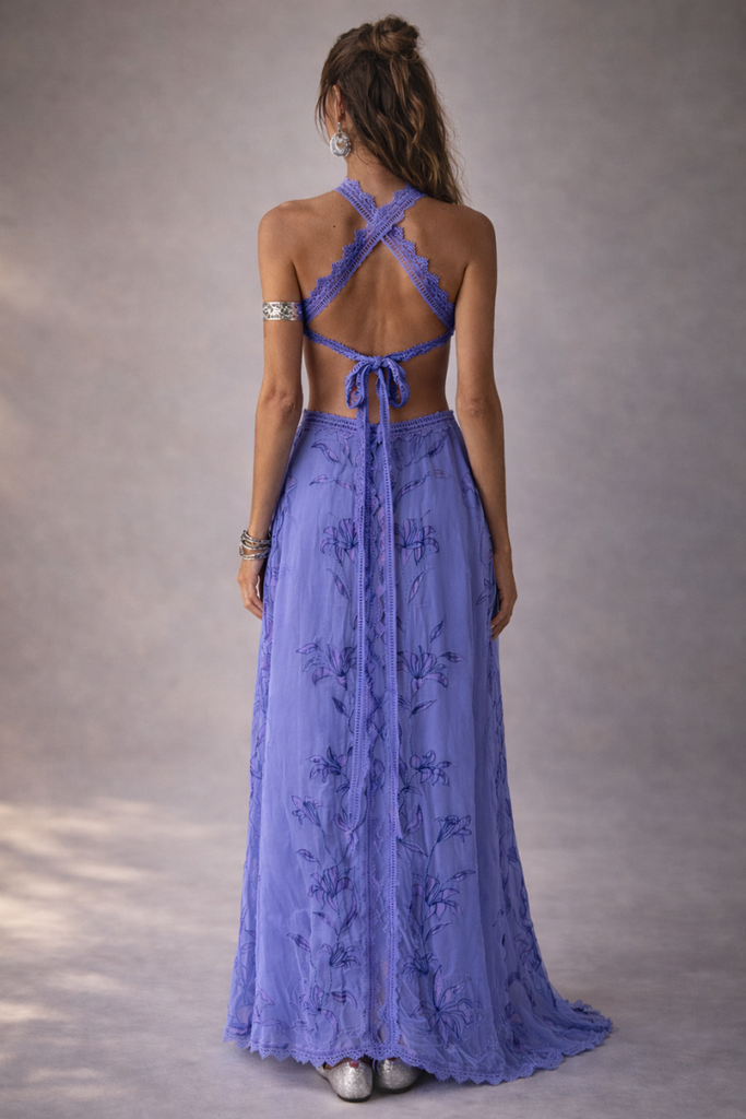 VESTIDO MAXI CLOUD INFINITY MORADO