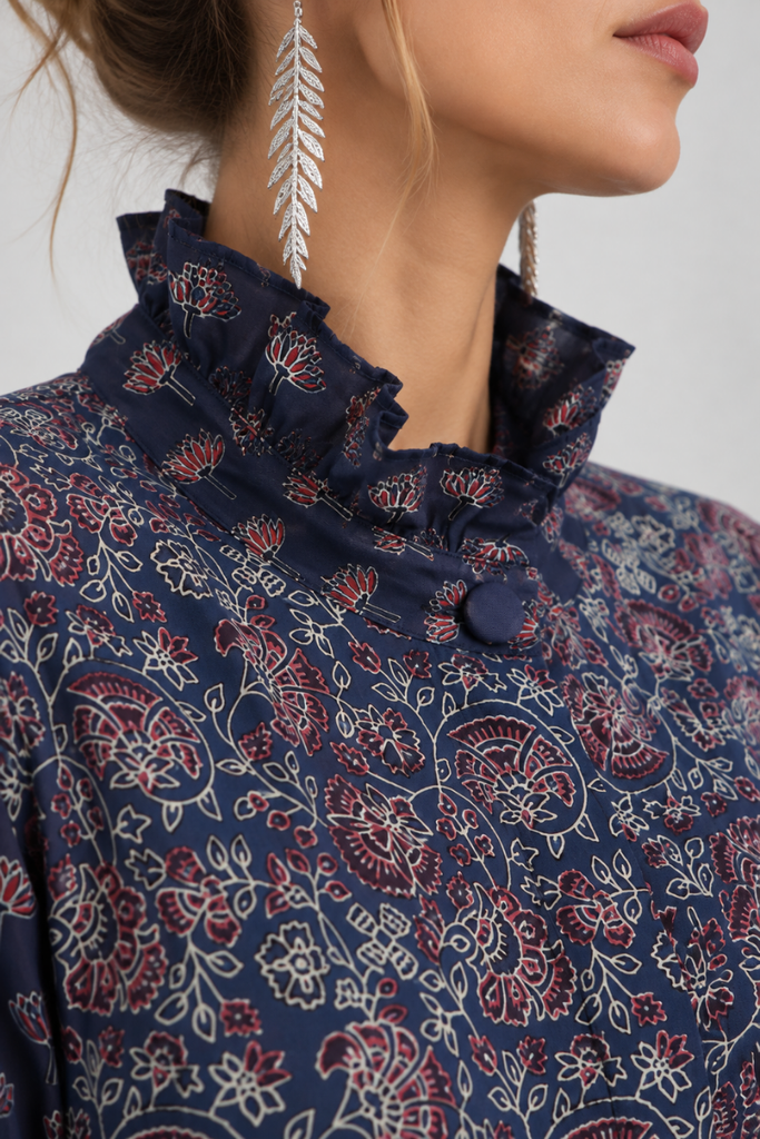 BLUSA BLOOM AZUL