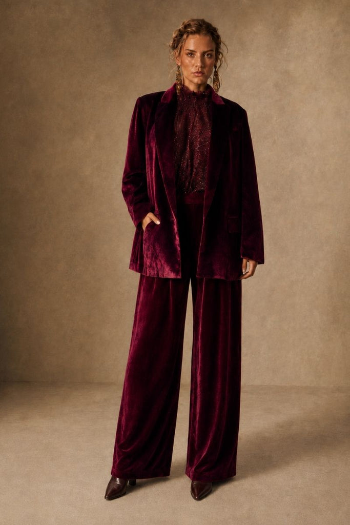 BLAZER FRAMED MAGENTA