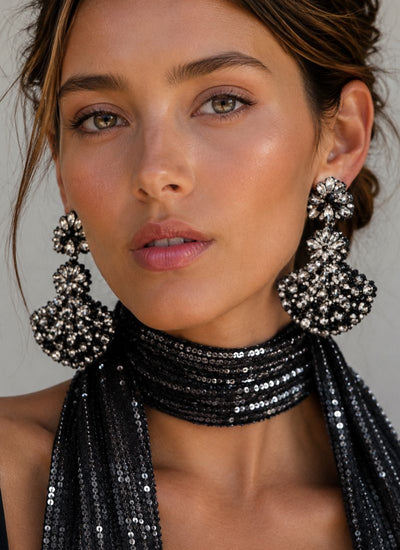 AROS SPARKLE PLATEADO