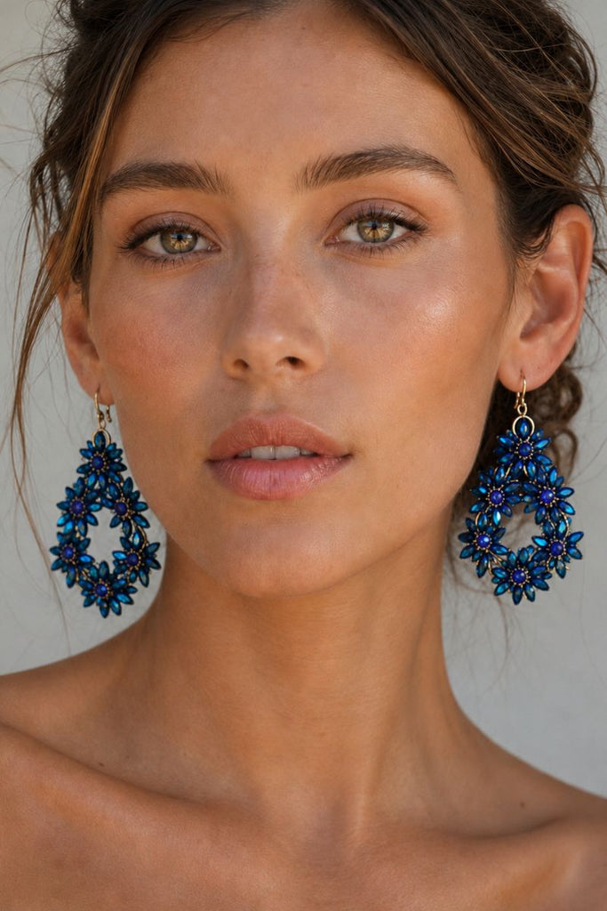 AROS FLORAL AZUL