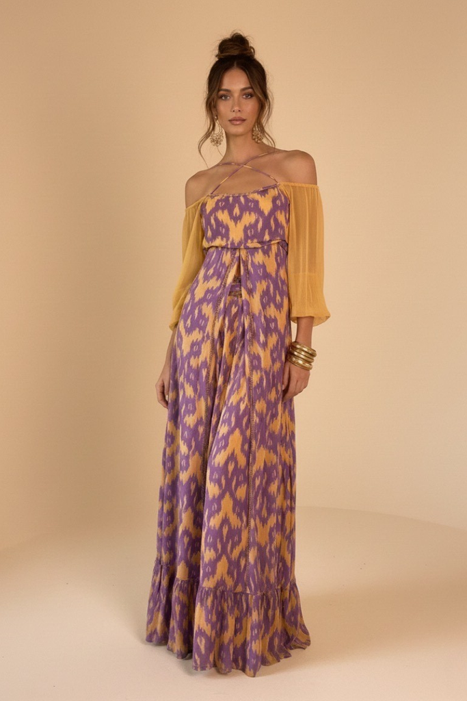 SET MAXI ILLA PRINTED PINK