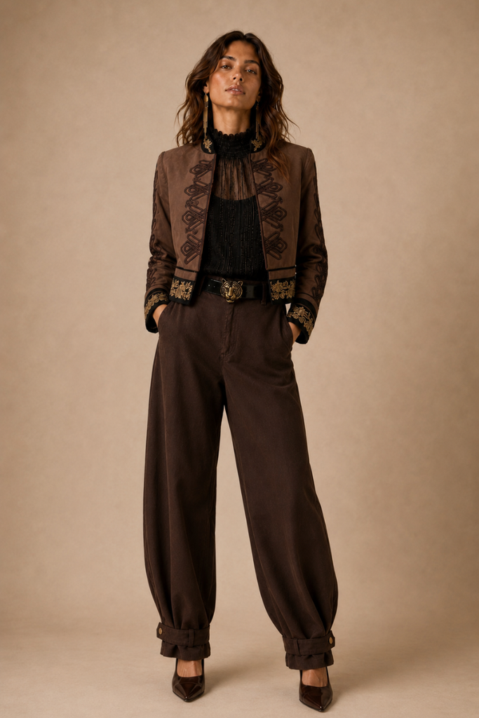 CHAQUETA MILITARY CHOCOLATE