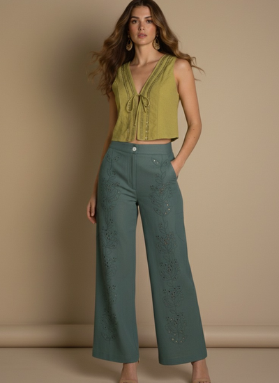PANTALON VALA ANTIQUE GREEN