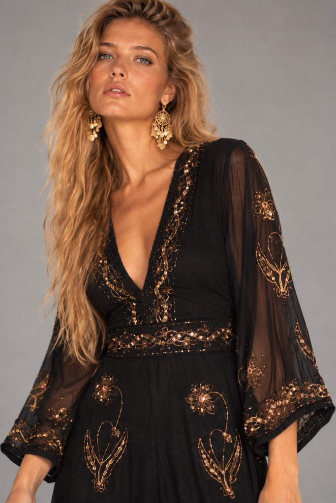 *PREVENTA* VESTIDO MAXI SONIC NEGRO