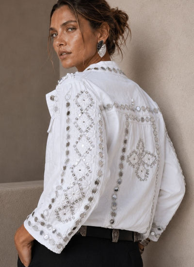 CHAQUETA WHITE DENIM
