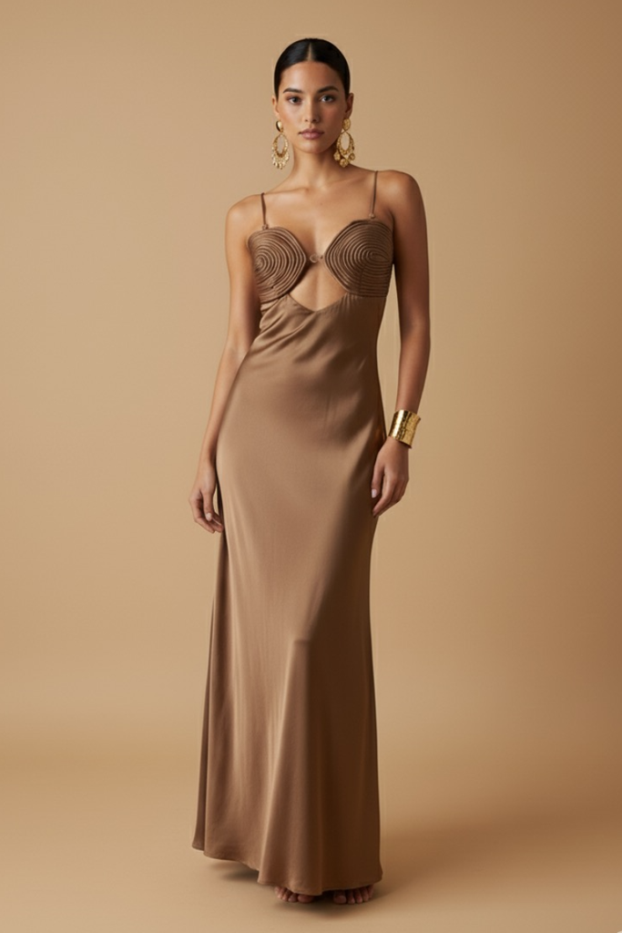 *PREVENTA* VESTIDO MAXI STORM BRONZE BROWN