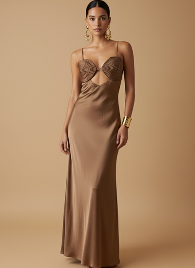 *PREVENTA* VESTIDO MAXI STORM BRONZE BROWN