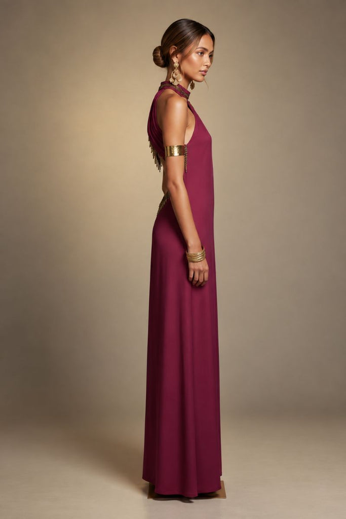 *PREVENTA* VESTIDO MAXI KAMYA MAGENTA