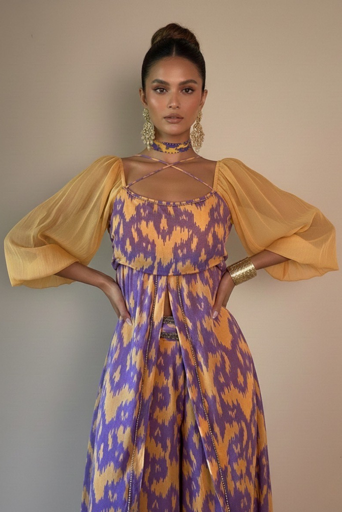 SET MAXI ILLA PRINTED PINK