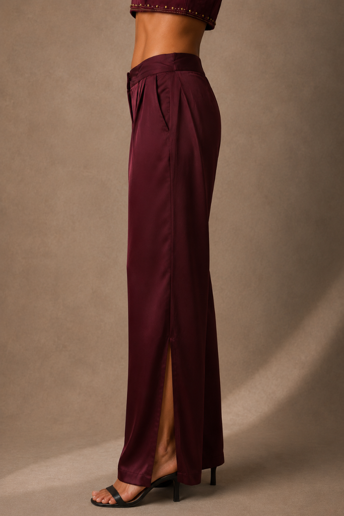 PANTALON WAVE SONG BURGUNDY