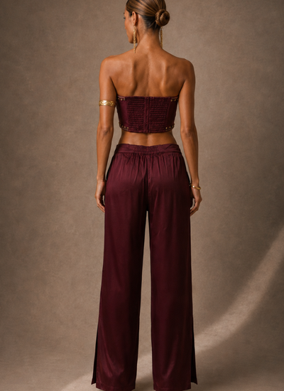 TOP SMOCK SHOCK FUTURE BURGUNDY