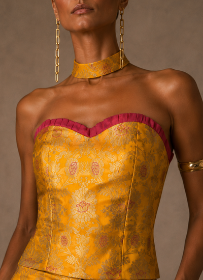 TOP ROYAL CORSET GOLDEN YELLOW