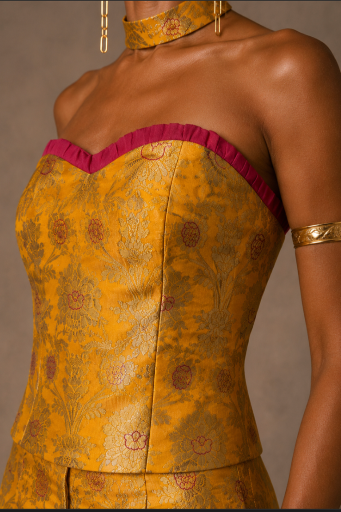 TOP ROYAL CORSET GOLDEN YELLOW